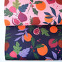 Botanical Festive Fruits Luxury Wrapping Paper, thumbnail 4 of 10