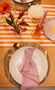 Soft Napkins With Embroidery Pink/Orange • Set Of Four, thumbnail 3 of 5