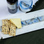 White Marble And Blue Agate Board, thumbnail 1 of 2