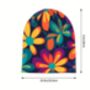 Soft Chemo Headwear Beanie Hat Bandana Bright Flowers, thumbnail 4 of 5