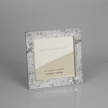 Honeycomb Cast Pewter Photo Frame, 3 of 6
