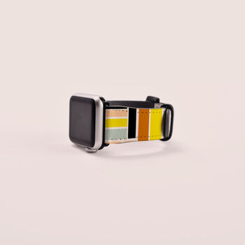 Mondrian Vegan Leather Apple Watch Band, 4 of 7