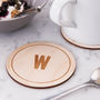 Personalised Initial Wooden Drinks Coaster, thumbnail 2 of 4