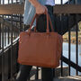 Personalised Leather Oxford Zip Up Satchel, thumbnail 1 of 12