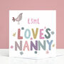 Personalised Nanny Birthday Card From Girls Or Boys, thumbnail 1 of 4