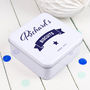 Personalised Round Biscuit Tin, thumbnail 5 of 7