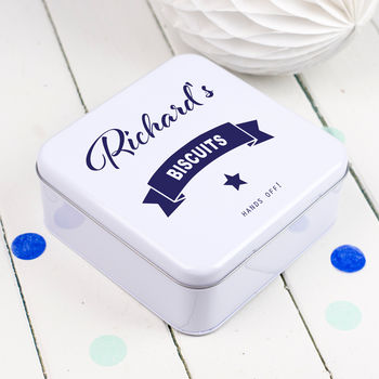Personalised Round Biscuit Tin, 5 of 7