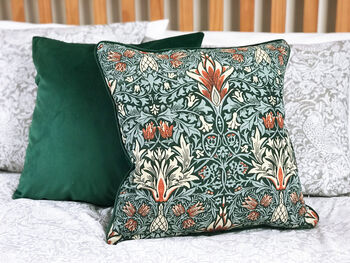 Green Snakeshead William Morris 18' Cushion Cover, 7 of 7