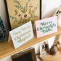 Set Of Glitter Retro Style Christmas Cards, thumbnail 3 of 4