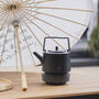 Cast Iron Teapot Hubei Black 1200ml Fine Mesh Filter, thumbnail 1 of 7