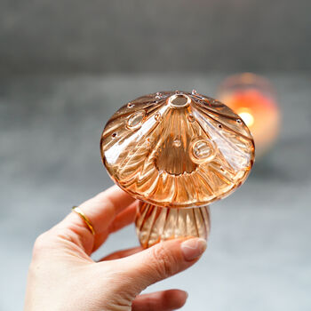 Mushroom Glass Bud Vase, 11 of 12