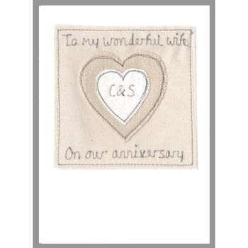 Personalised Heart Anniversary Or Valentines Day Card, 12 of 12