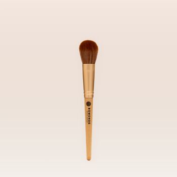 Vegan Eight Piece Makeup Brush Set | Mineral Makeup Essentials In Hessian Bag, 5 of 9