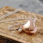 Heart Rose Gold Plated Sterling Silver Locket Necklace, thumbnail 1 of 8