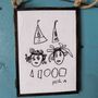 Personalised Childrens Drawing Embroidery Frame Gift, thumbnail 8 of 9
