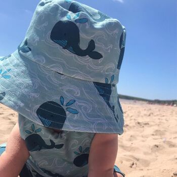 Whales And Waves Children's Bucket Hat, 3 of 3