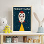 Rocket Man Space Print, thumbnail 1 of 3