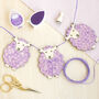 Sheep Wooden Craft Kit Purple, thumbnail 2 of 2