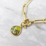 18ct Gold Plated Peridot August Birthstone Bracelet, thumbnail 5 of 5