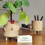Handmade Teacher Thank You Gift Plant Pencil Pot Leaves, thumbnail 4 of 6
