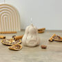 Beige Carved Pumpkin Candle Halloween Decoration, thumbnail 7 of 8