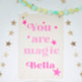 Personalised Fabric Name Banner Flag, thumbnail 2 of 5