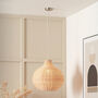 Natural Rattan Pendant Ceiling Light, thumbnail 1 of 8