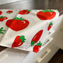 Strawberry Patterned Tea Towel, thumbnail 2 of 3