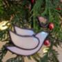 Glass White Dove Christmas Ornaments Gifts, thumbnail 1 of 6