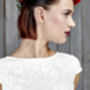 Drakeford Lace Bridal Capped Sleeved Top, thumbnail 2 of 4