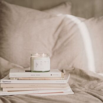 Coconut + Lime Scented Soy Candle, 3 of 4