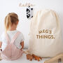 Large Personalised Kids Storage Bag Sack, thumbnail 2 of 5