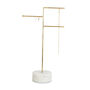 Marble And Brass Three Tier Jewellery Stand, thumbnail 4 of 4
