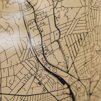 Gold London Map Screen Print, 3 of 6