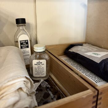 Vintage Wooden Home First Aid Case With Contents, 3 of 7