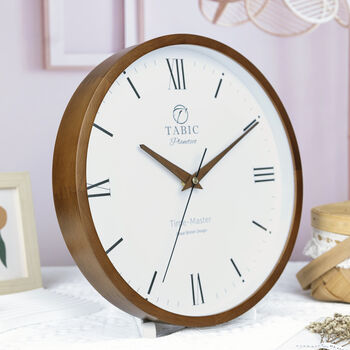 Tabic Planeteco Time Master Elegant Roman Numeral Wall Clock, 4 of 12