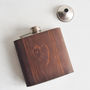 Love Heart Tree Carving Hip Flask, thumbnail 3 of 6
