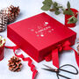 Minimalist Christmas Gift Box With Personalised Name, thumbnail 3 of 6