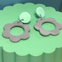 Flower Power Earrings, Large Flower Earrings, thumbnail 3 of 7