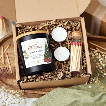 Personalised Christmas Scented Candle Gift Set, 2 of 10