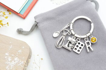 Chef Baking Personalised Keyring Cooking Gift, 4 of 8