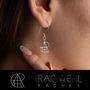 Personalised Name Logo Earrings, thumbnail 3 of 6