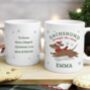 Personalised Dachshund Through… Christmas Mug, thumbnail 3 of 3