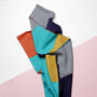 Colourblock Cashmere And Modal Shawl Scarf, thumbnail 9 of 12