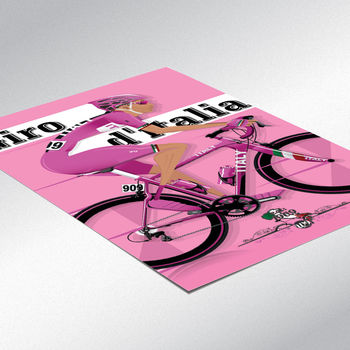 Giro D'italia Grand Tour Bike Poster Wall Art Print, 3 of 8