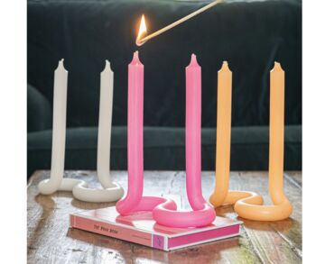 Lex Pott Twist Shaped Double Candle, 3 of 4