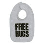 Bib, Free Hugs, Slogan Bib, Cotton Baby Bib, thumbnail 1 of 1