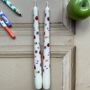 Ivory Hand Painted Thank You Teacher Gift Candles, thumbnail 3 of 5