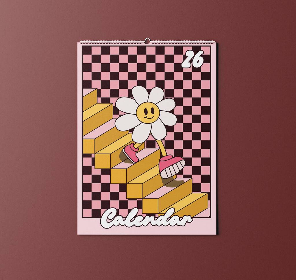 2026 Daisy Checkerboard Calendar, 1 of 5