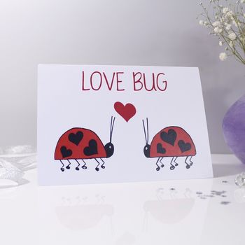 'Love Bug' Ladybird Valentine’s Day Card, 4 of 5